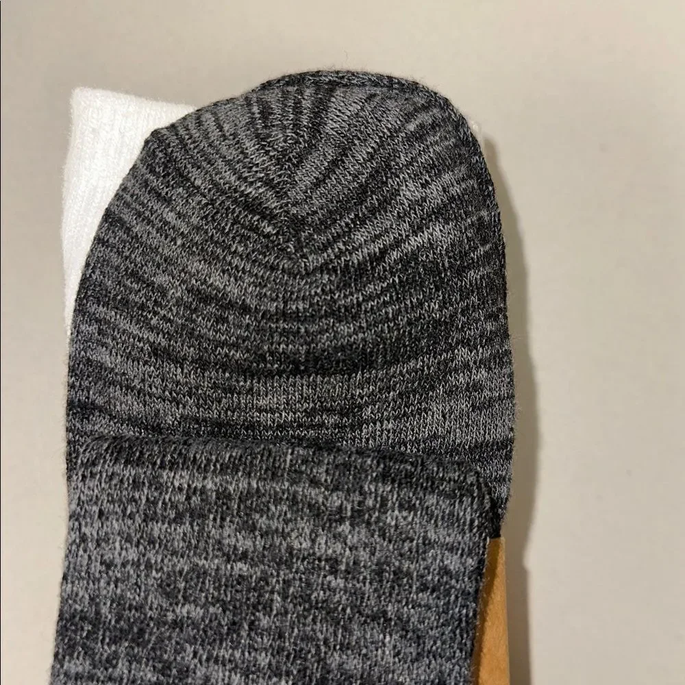 BORN Gray Black White US W 4-10 Super Soft  Crew Socks Pack of 5